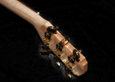 Angled Headstock on custom made guitar