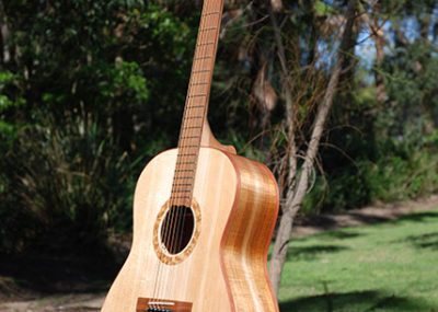 This is one of my Southern Belle steel string Acoustic Guitars, hand made using all Australian timbers, beautiful tone and great playability.